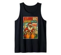 Santa DC Go-Go Music- Holiday Urban Streetwear Tank Top