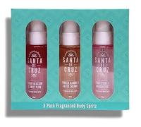 Sāntā dē Cruz | Fragranced Body Spritz Set - Cherry Blossom & Sweet Plum, Vanilla Almond & Salted Caramel, Pink Lychee & Dragon Fruit | 40mL Each