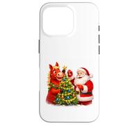 Santa Decorating Tree With Horse Case for iPhone 16 Pro