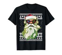 Santa DJ EDM Costume For Men & Novelty Christmas DJ T-Shirt