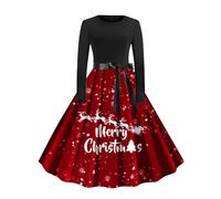 Santa Dress For Women, Plus Size Dress Women Xmas Santa Black Long For Christmas Dresses Ladies Party Elegant Christmas Costumes Adult Mrs Claus Costume