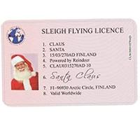 Santa Driver License Christmas Flight License for Style 5 Durable design