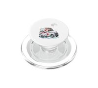 Santa Driving Ambulance Christmas Driver Lover Snowing PopSockets PopGrip for MagSafe