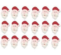 Santa Edible Christmas Cake Cupcake Decorations Santas x18
