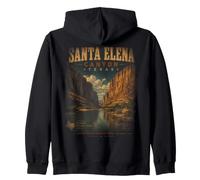 Santa Elena Canyon Texas Big Bend Vintage Desert Zip Hoodie