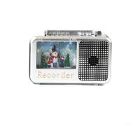 Santa Elk Cart Christmas Radio Music Box Ornament with Illuminated Snow Scene, USB Powered Festive Holiday Decoration with Adjustable Volume and Melodies,(snowman)