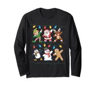 Santa Elves Reindeer Snowman Christmas Long Sleeve T-Shirt