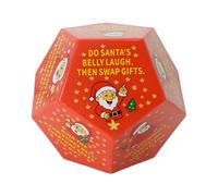 Santa Exchange Dice - Christmas Role Play Game for Holiday Parties | Fun Activity Toy with Festive Design, Stocking Stuffer for Winter Celebrations Family Night Birthdays and Seasonal, 7.8x7.8x6.5cm