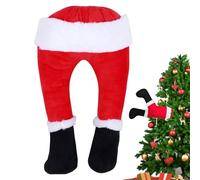 Santa Fake Legs | Christmas Fake Leg Ornament - Santa Legs Christmas Tree Decorations Indoor Stuck In The Tree Decor Fake Leg Holiday Decorations Fireplace Ornaments