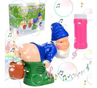Santa Fart Bubble Blower Age 3+, Farting Bubble Maker Toy for Kids Adults, Electric Blowing Bubble Toy with Light and Music, Soap Fart Bubble Machine Funny Gift for Christmas Outdoor Garden Party
