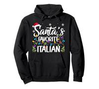Santa Favorite Italian Christmas Lights Funny Italian Xmas Pullover Hoodie