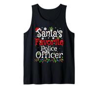 Santa Favorite Police Officer Christmas Family Funny Xmas Tank Top