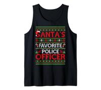 Santa Favorite Police Officer Ugly Christmas Sweaters Xmas Tank Top