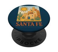 Santa Fe Adobe Sunset Southwest Desert Sunscape Style PopSockets Adhesive PopGrip
