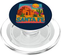 Santa Fe Adobe Sunset Southwest Desert Sunscape Style PopSockets PopGrip for MagSafe