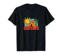 Santa Fe Adobe Sunset Southwest Desert Sunscape Style T-Shirt