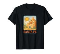 Santa Fe Adobe Sunset Southwest Desert Sunscape Style T-Shirt