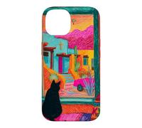 Santa Fe Cat Desert Window Colorful Southwest Case for iPhone 14
