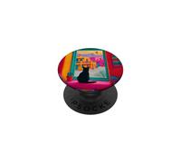 Santa Fe Cat Desert Window Colorful Southwest PopSockets Adhesive PopGrip
