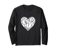 Santa Fe Heart Shape Love New Mexico Long Sleeve T-Shirt