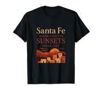 Santa Fe New Mexico City Pride Sunset Graphic T-Shirt
