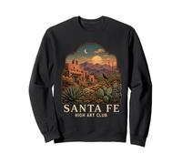 Santa Fe New Mexico Desert Art Club Adobe Raven Sweatshirt