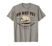 Santa Fe New Mexico Do Not Pet The Fluffy Cows Funny Bison T-Shirt