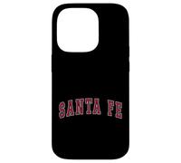 Santa Fe New Mexico Souvenir Sport College Style Red Text Case for iPhone 14 Pro