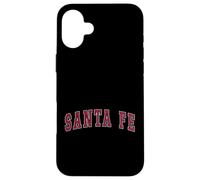 Santa Fe New Mexico Souvenir Sport College Style Red Text Case for iPhone 16 Plus