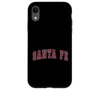 Santa Fe New Mexico Souvenir Sport College Style Red Text Case for iPhone XR