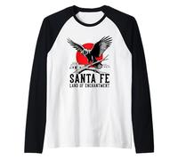 Santa Fe New Mexico Sunset Raglan Baseball Tee