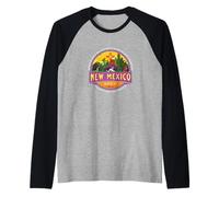 Santa Fe New Mexico USA Pueblo Desert Vacation Souvenir Raglan Baseball Tee