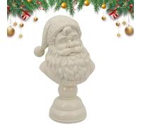 Santa Figures Decorations - Half Body Collectibles | Santa Half Body Sculpture, Sant.a Claus Figurine for Desktop Living Room Bedroom Apartment Counter Party Winter Festival Bookshelf Fireplace