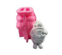 Santa Figurine Silicone Molds for Plaster Decorations Epoxy Resin Craft Project Plaster Fondant Silicone Christmas Decoration