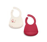 Santa & Friends Silicone Bibs Pack of 2 Christmas