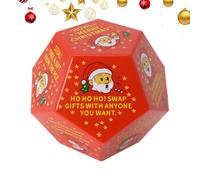 Santa Gift Dice - Christmas Dice Game, Stocking Stuffer Exchange Dices | Festive Birthday Gift Game Adds Excitement Holiday Celebration Party Fun Family Entertainment