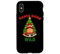 Santa Gone Wild Christmas Shirt Cute Santa Xmas Holiday Case for iPhone X/XS