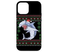 Santa Hammerhead Shark Christmas Ugly Xmas Sweater Case for iPhone 12 mini