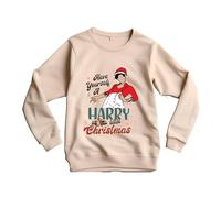 Santa Harry Little Christmas 1D One Styles Direction Sweater Sweatshirt Crew Neck Pullover Oversized Harajuku Personalised Size XS S M L XL 2XL 6 8 10 12 14 16 18 20 22 Unisex Jumper Style Mens Womens