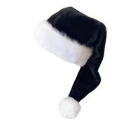 Santa Hat | 11.8x29.6in - Christmas Hats For Kids | Polyester Classic Headwear Cute | Warm Comfrot Velvet Hat | For Cosplay Halloween New Year Women,Family,Holiday,Winter,Party