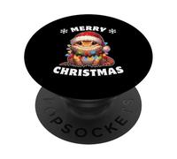 Santa Hat Christmas Fairy Lights Bartagam PopSockets Adhesive PopGrip