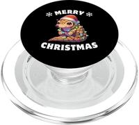 Santa Hat Christmas Fairy Lights Pangolin PopSockets PopGrip for MagSafe