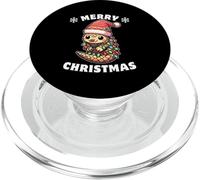 Santa Hat Christmas Fairy Lights Pangolin PopSockets PopGrip for MagSafe