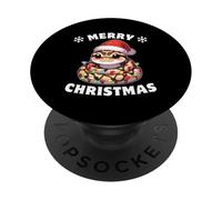 Santa Hat Christmas Fairy Lights Python PopSockets Adhesive PopGrip