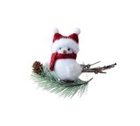 Santa Hat Foam Bird Pair Romance Holiday Christmas Tree Decorations And Homes Celebration Foam Bird Collectible Ornament