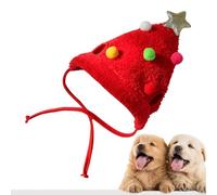 Santa Hat For Dog - Cute Headwear Dog Hats Cosplay Costume | Adjustable Winter Dog Hat Warm Pet Hat Christmas Hat Costume for Photo Props Cats Small Medium Dogs