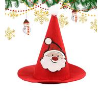 Santa Hat for Pets | Fun Festive Warm Headwear | Pointed Big Dog Fancy Dress Hat - For Small to Medium Kitten Puppy Hamster Lizard Bearded Dragon Celebration