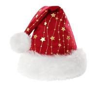 Santa Hat | Winter Holiday Soft Classic,Christmas Costume Adults Plush Santa Hat - for Photography Party Gathering Family Friends Mother Girlfriend Hus