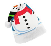 Santa Hats for Adult Christmas Happy Snowman Christmas Hats Holiday Xmas Hat Christmas Party Hat for Xmas Gifts New Year Festive Holiday Gifts Child