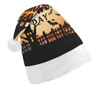 Santa Hats for Adult Happy-Halloween-Day-Trick-Or-Treat Christmas Hats Holiday Xmas Hat Christmas Party Hat for Xmas Gifts New Year Festive Holiday Gifts Child
